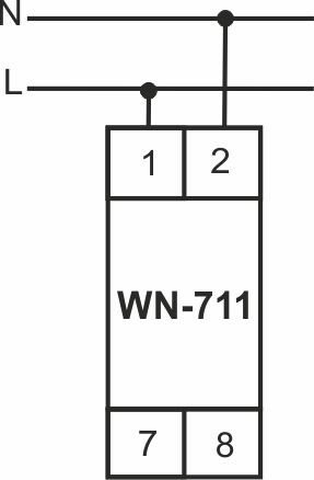 Указатель наличия напряжения 1-фазный WN-711 с указанием величины
