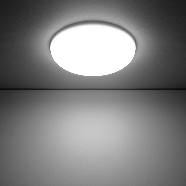 Светильник Downlight (LED) 18Вт 1800лм 4000К IP20 бел 120х27мм круг Frameless Gauss
