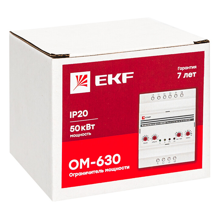 Ограничитель мощности 3-фазный ОМ-630 (3...100А) EKF PROxima