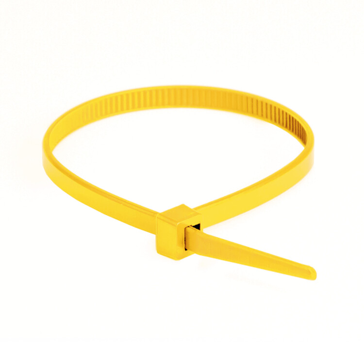 Стяжка кабельная (хомут) 200 х 3,6 (уп.=100шт) желтая ДКС