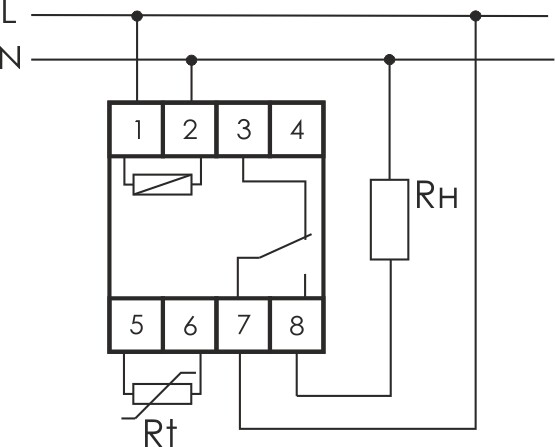 Регулятор температуры RT-823 (t от +60 до +95С), 16А, 220В