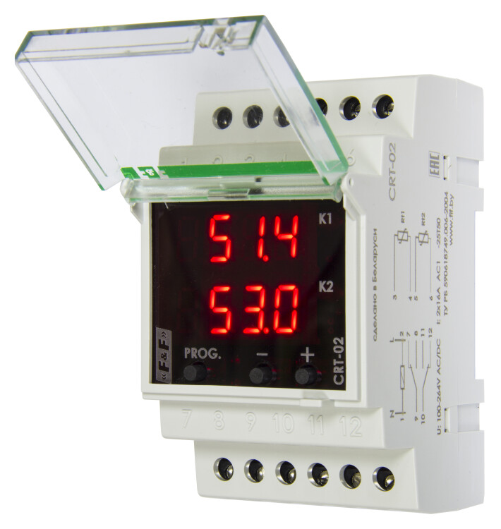 Регулятор температуры микропроцессорный CRT-02 (с датчиком в комплекте), от -40 до +150°С