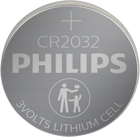 Эл-т питания диск. литий CR2032 3В (уп.=2 шт.) Philips