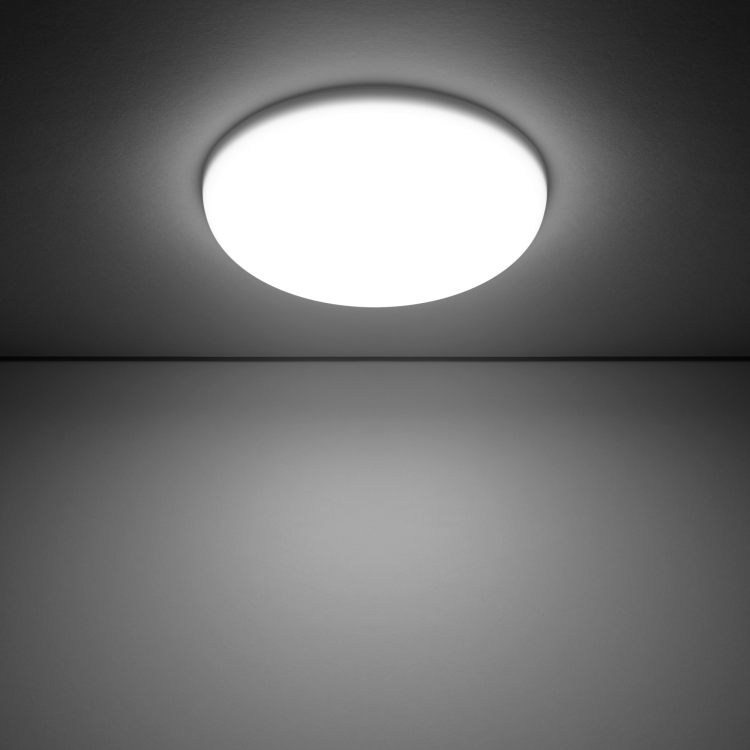 Светильник Downlight (LED) 12Вт 1200лм 4000К IP20 бел 120х27мм круг Frameless Gauss
