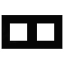 Рамка 2+2 мод. (2-мест.) ARTLEBEDEV Avanti черный квадрат-Рамки для ЭУИ - купить по низкой цене в интернет-магазине, характеристики, отзывы | АВС-электро