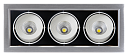 Светильник встр. (LED) PSP-S 113 3x9W 4000K 24° GREY Карданный IP40 Jazzway-Светильники даунлайт, точечные - купить по низкой цене в интернет-магазине, характеристики, отзывы | АВС-электро