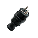Вилка прямая каучуковая 230В, 2P+PE, 16A, IP44 EKF-Вилки на кабель - купить по низкой цене в интернет-магазине, характеристики, отзывы | АВС-электро