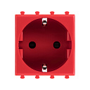 Розетка "Красный квадрат", 2P+E, с з/ш, "Avanti", 2 мод.-Розетки штепсельные (силовые) - купить по низкой цене в интернет-магазине, характеристики, отзывы | АВС-электро