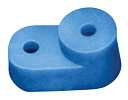 Угловой изолятор для нулевых шин синий ИЭК-Изоляторы и ограничители для клеммных блоков - купить по низкой цене в интернет-магазине, характеристики, отзывы | АВС-электро