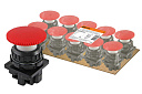 Выключатель кнопочный КЕ 021-У2-исп.3 гриб без фиксации красный 2р 10A 660B IP40 TDM-Кнопки и кнопочные посты - купить по низкой цене в интернет-магазине, характеристики, отзывы | АВС-электро