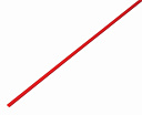 Трубка термоусаживаемая  1/0,5 мм красная  REXANT
